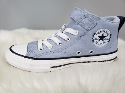 NEW EASY ON/OFF Converse Chuck Taylor All Star Malden Street Rainy Daze Blue Mid