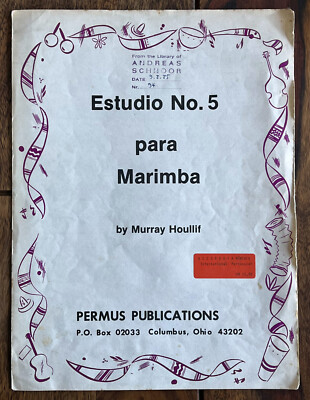 ''Estudio No. 5 para Marimba   Marimba von Murray Houllif - Mallets - 4-Schlägel