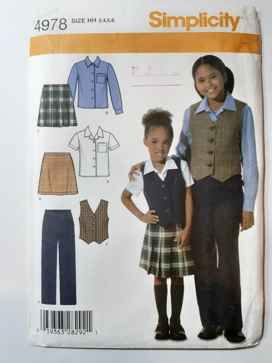 Sella A-line skirt for girls sewing pattern