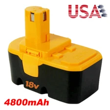 NEW For Ryobi 18V P100 ONE+ PLUS 4800mAh 18 Volt NI-MH Battery P101 13022 ABP18