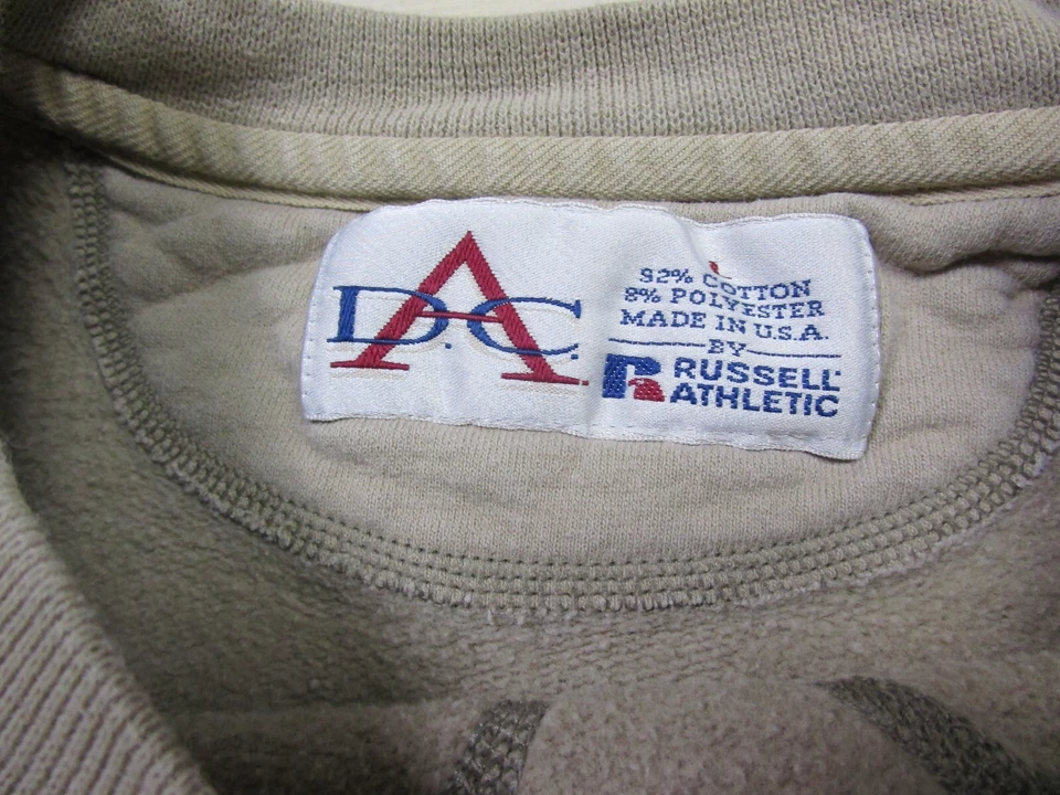 Vintage Russell Athletic 1980s (L) USA Blank Collab Sweatshirt Brown Single V - Image 4 of 4