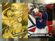 Vladimir Guerrero Jr. 2021 Topps Fire Base Insert Lot 2 Gold Minted Liftoff