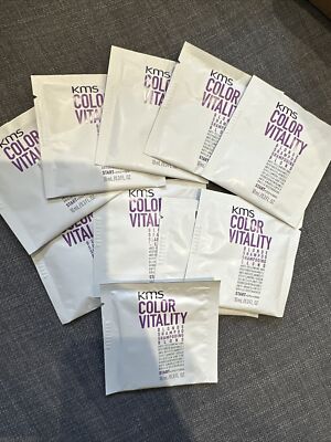 KMS Color Vitality Blond Shampoo Anti-Gelbfärbung & Ausstrahlung 10 ml Beutel x 10