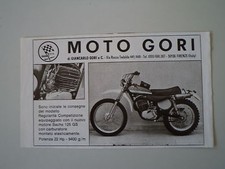 advertising Pubblicità 1974 MOTO GORI 125 REGOLARITA' COMPETIZIONE