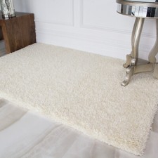 Sale Cheap Discount Cream Shaggy Fluffy Soft Warm Living Room Table Area Rug