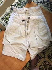 EUC 2 Pairs GapKids LIGHT TAN shorts ADJUSTABLE WAIST boy sz 12 REG Easy Fit