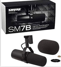 SHURE - SM7B Microphone  Voix Dynamique pour le Broadcast, le Podcast, Studio
