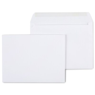 MyOfficeInnovations Wove Side-Opening Booklet Envelopes 9'' x 12'' White 100/BX