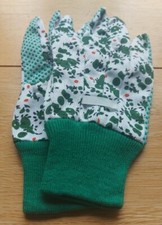 Cotton plastic free gardeners gloves suitable for most gardening jobs washable&nbsp;