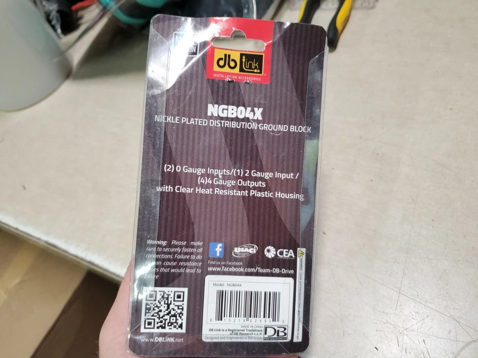 NGB04X - Nickel Plated Distribution Ground Block DB LINK - Image 3 of 3