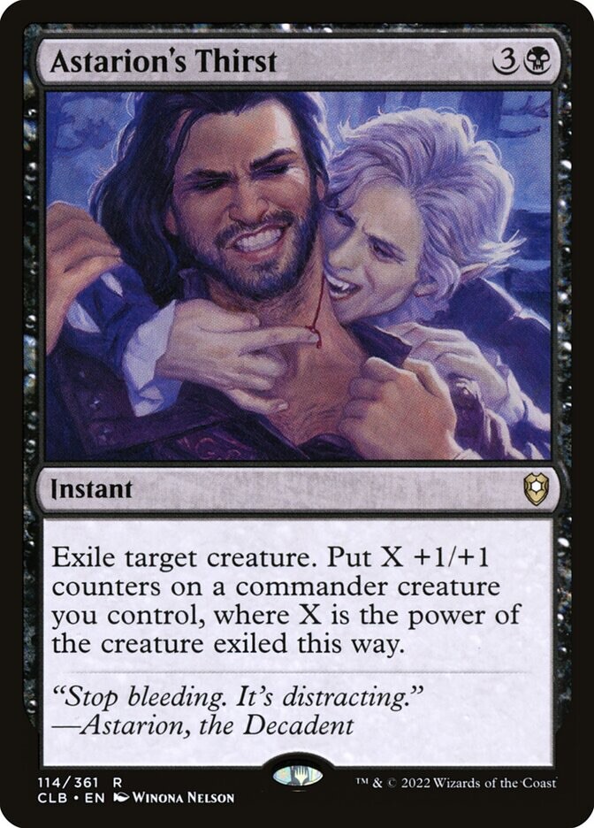 Astarion's Thirst, Gale X Astarion OFFICIAL Baldur's Gate MTG Card