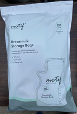 Motif Medical Breast Milk Storage Bags 8oz Single Use Bags 100 count BPA-Free