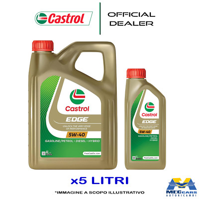 Castrol edge 5W40 Motoröl Synt Acea C3 Api Sn / Cf 5 Liter = Titan