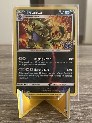 Tyranitar 43/78 Pokemon Go Ultra Rare Holo Card Mint | eBay