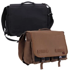 Black or Brown Concealed Carry Messenger Bag - Rothco Undercover CCW Canvas Bags