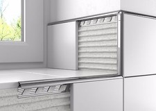 10 x Tile Trim - Round Edge - Chrome Effect  