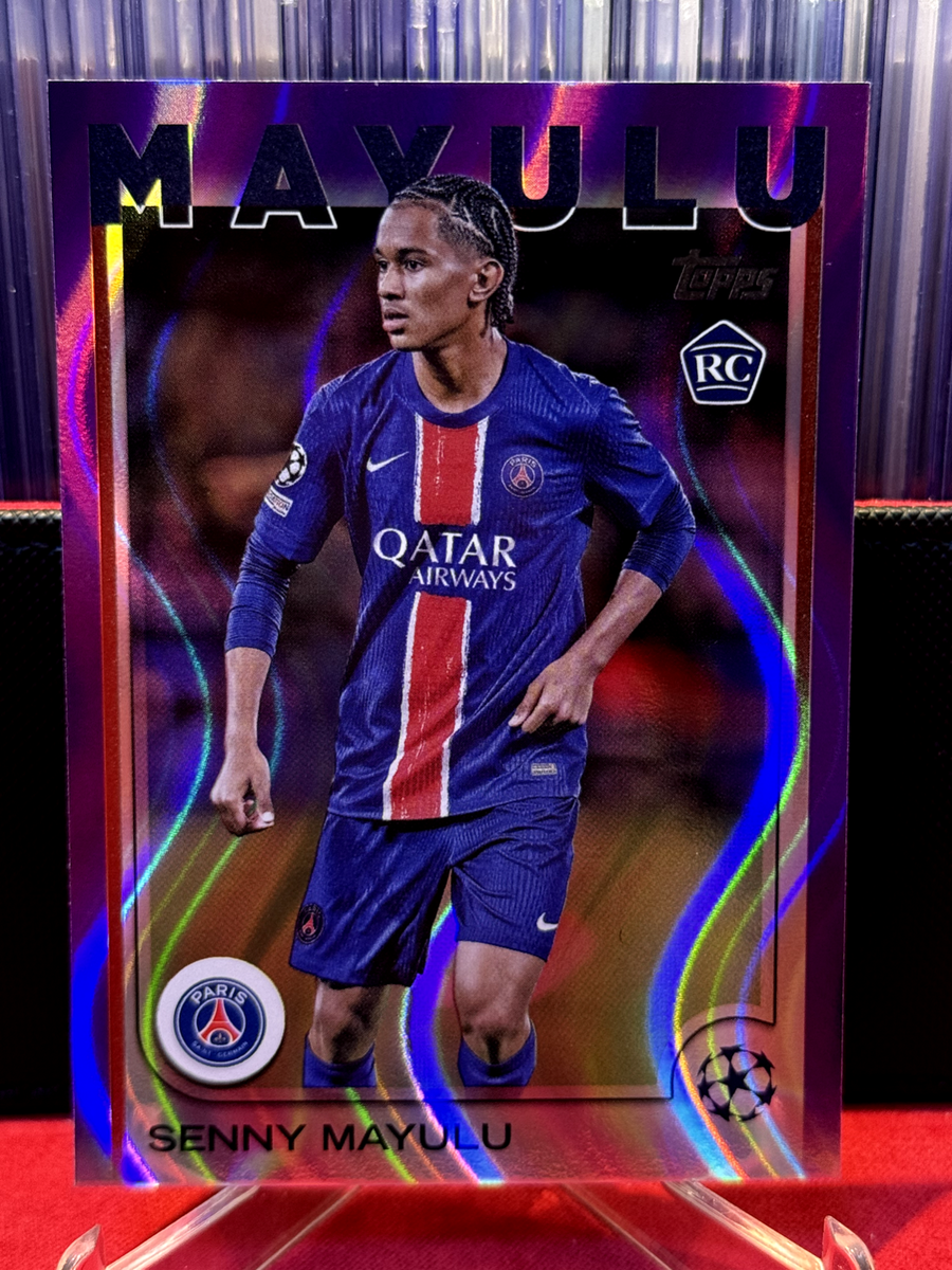 レア 希少 新品未開封 ベースボールカート ラジコン RC ブルペンカート TOPPS UEFA CLUB COMPETITIONS 2024-25 SENNY MAYULU RC Purple