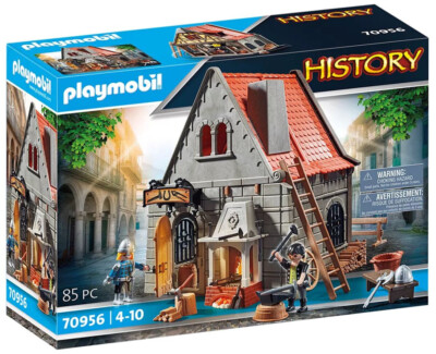 Playmobil History Set 70956 Medieval Blacksmith's Forge NEW Boxed