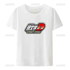 Japanese Classic Car Anime Initial D Print Tshirt Men's and Women's Street Fash
