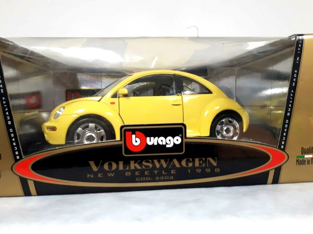 burago volkswagen new beetle 1998 gold collection