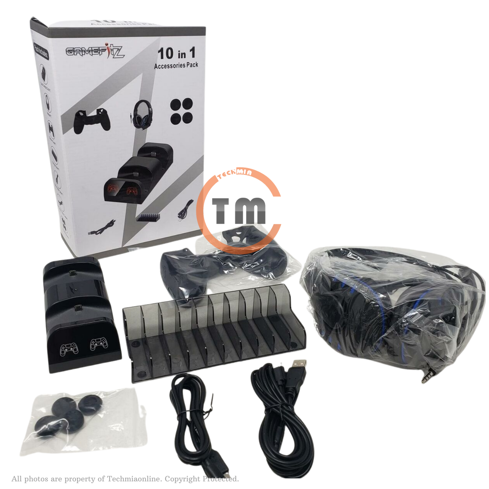 GAMEFITZ 10 in 1 Accessories Pack for PlayStation 4 Headsets Included GF8002™ eBay