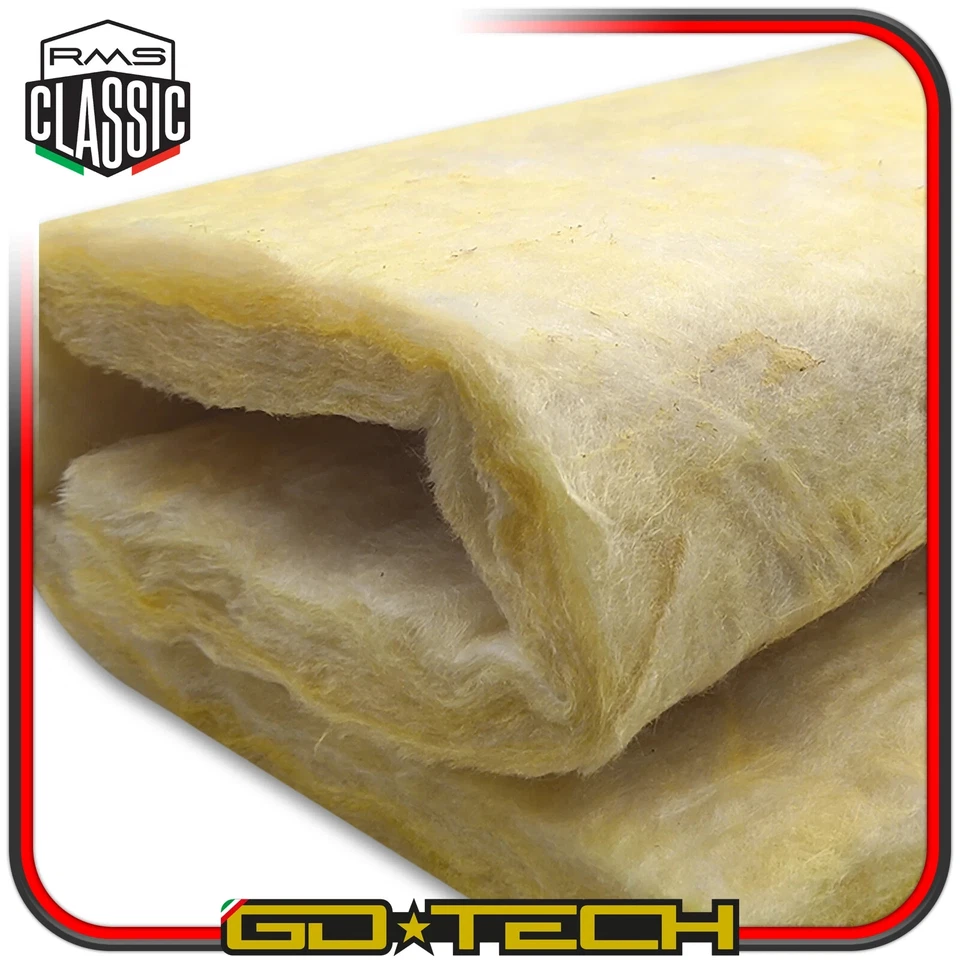 LANA DI ROCCIA VETRO per MARMITTE MOTO SCOOTER SILENZIATORI SCARICHI UNIVERSALE - Immagine 2 di 2