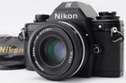 【N.MINT】 Nikon Nikkor Ai-s Ais 50mm f1.8 Lens w/ EM Body  Strap from JAPAN J00