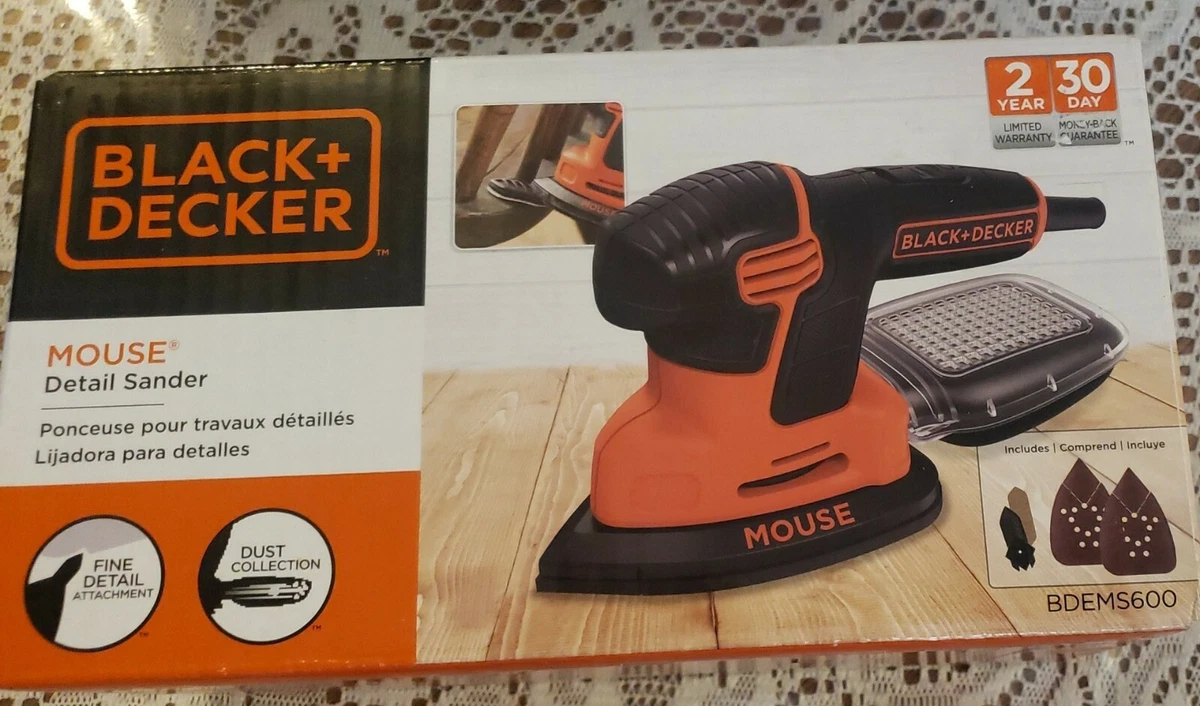 BLACK+DECKER ® Detail Sander 1.2 Amp Compact Electric With Dust