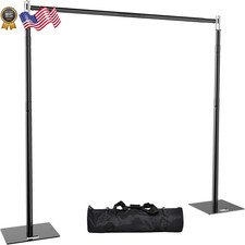 Pipe and Drape Backdrop Stand 10FT x 8FT Adjustable Backdrop Stand Heavy Duty
