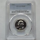 1961 PCGS PR68 Washington Silver Quarter
