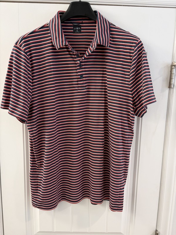 J Crew Stripe Polo Xl Men’s