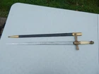 US CIVIL WAR  NCO KNIGHTS HEAD MILITIA SWORD W/ SCABBARD