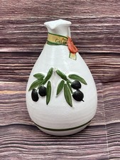 Olio extravergine di oliva Frantoio Galantino in brocca ceramica dipinta a mano/senza coperchio