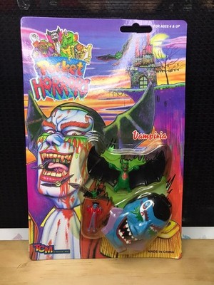 RARE Vintage TCM Pocket Horrors Vampire Horror Head Mighty Max KO