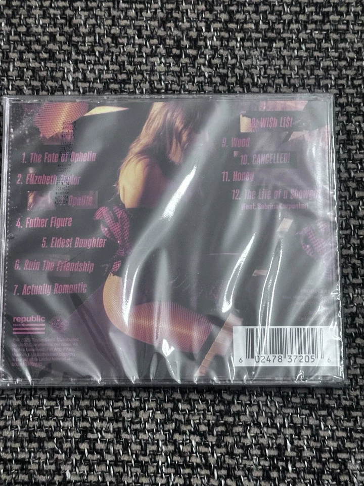 2025 Taylor Swift The Life of a Showgirl It's Frightening Cover Target CD Poster - Image 2 of 3