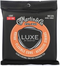 Martin Luxe Flexcore by Martin Kovar Acoustic Guitar Strings - .012-.054, Light