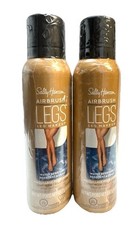 2 sally hansen airbrush legs makeup light glow spray on 4.4oz ea