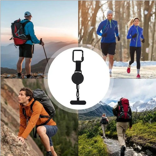 2X(Retractable -Theft Smartphone SafetyTether Cellphone Lanyard Y3I8)7551 - Zdjęcie 6 z 7