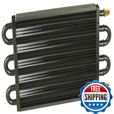 Derale Fluid Cooler 13.5 X 7.625 X 0.75 In Tube Type 6 An Male Inlet/Outlet