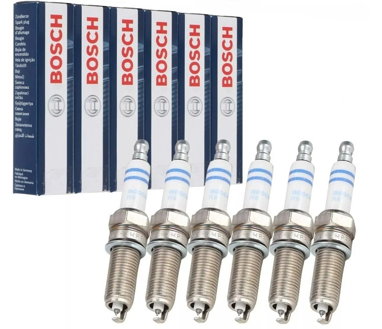 6PCS BOSCH BMW Spark Plug Set ZR5TPP33 12 12 0 037 582 for BMW E82 E88 F32 F10