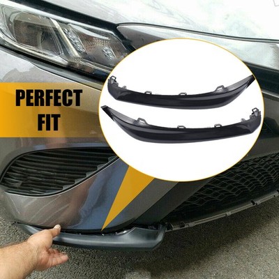 2X For 2018-2020 Toyota Camry SE/XSE Black Front Bumper Cover Lower Molding Trim