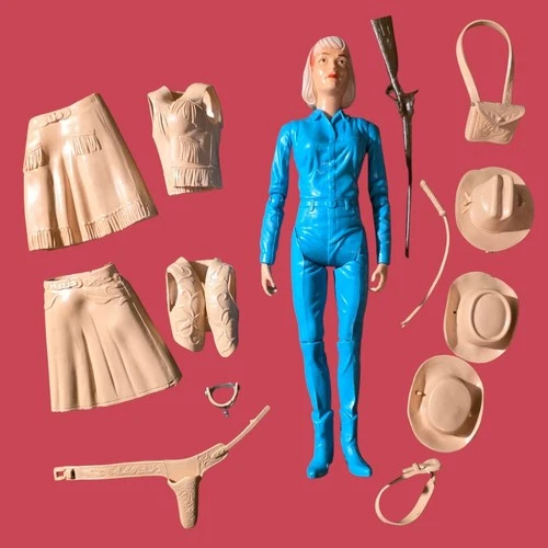 Vintage Marx Jane West Action Doll & accessories Johnny West Best Of The West
