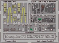 Eduard Accessories Fe239 - 1:48 Mosquito Fb Mk.Vi/Nf Mk.Ii - ÄTzsatz - Neu