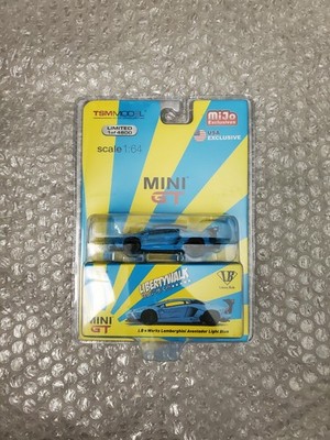 MINI GT 57 LBWorks Lamborghini Aventador Light Blue Liberty Minicar