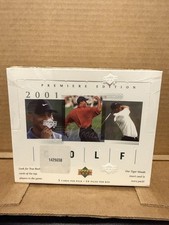 2001 Upper Deck Premiere Edition Golf Hobby Box (Green) 24 Packs Sealed