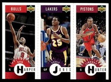 1996-97 Upper Deck Mini Ron Harper/Eddie Jones/Lindsey Hunter