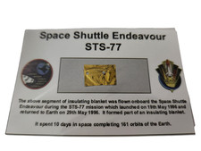 Flown Space Shuttle Endeavour STS-77 Insulation Fragment NASA Relic 1996 a