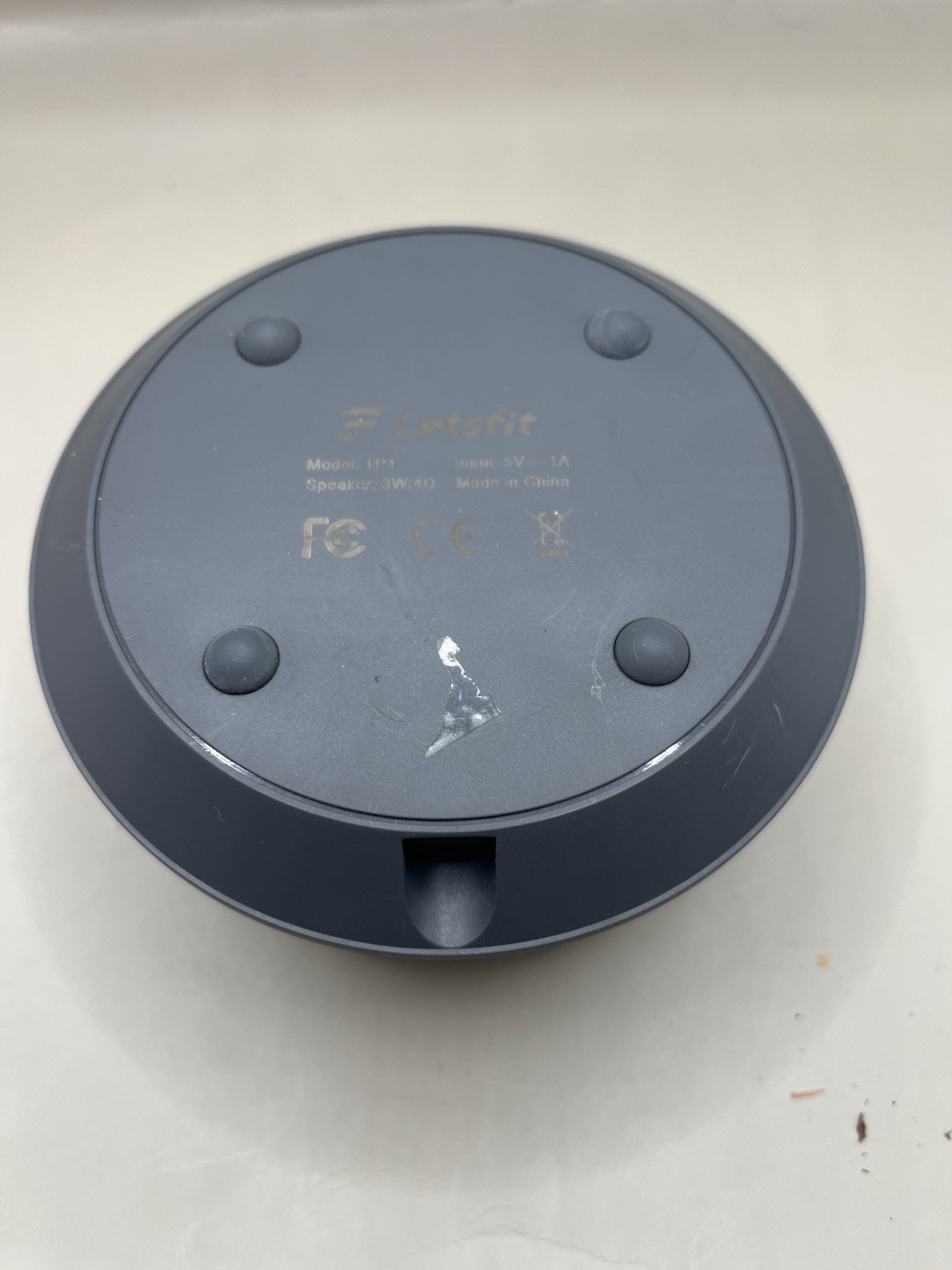 Letsfit TP1 White Noise Sound Machine Bluetooth Speaker w/ Power Adapter