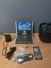 Polaroid PDX-0758 Portable DVD Player 7" Remote  Car Adapter No Battery W/ Case