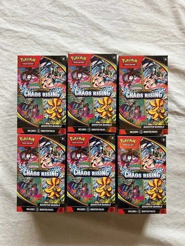 Pokemon TCG Mega Evolution ME04 Chaos Rising Booster Bundle x6